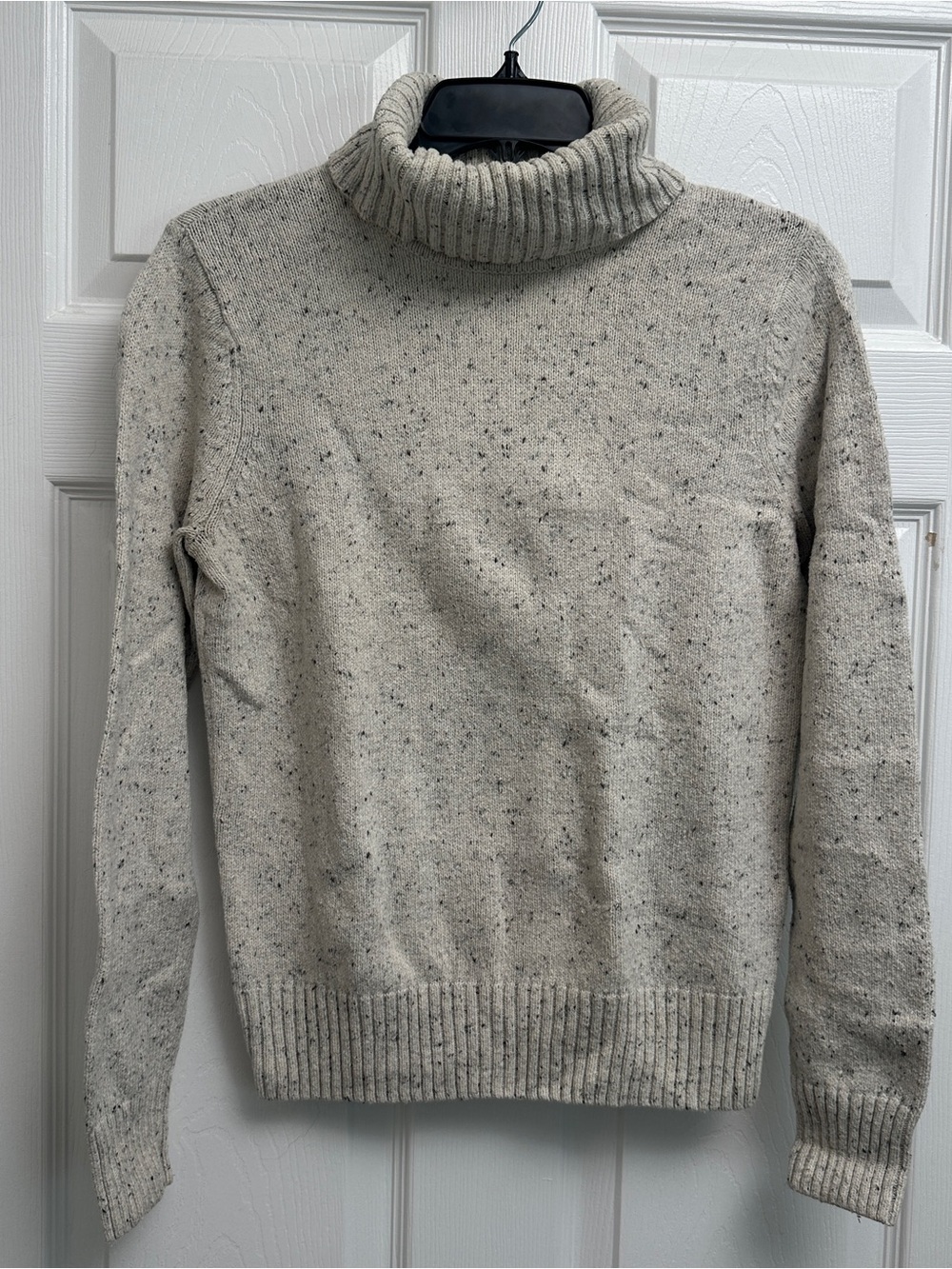 croft & barrow Cream Speckled Turtleneck Sweater